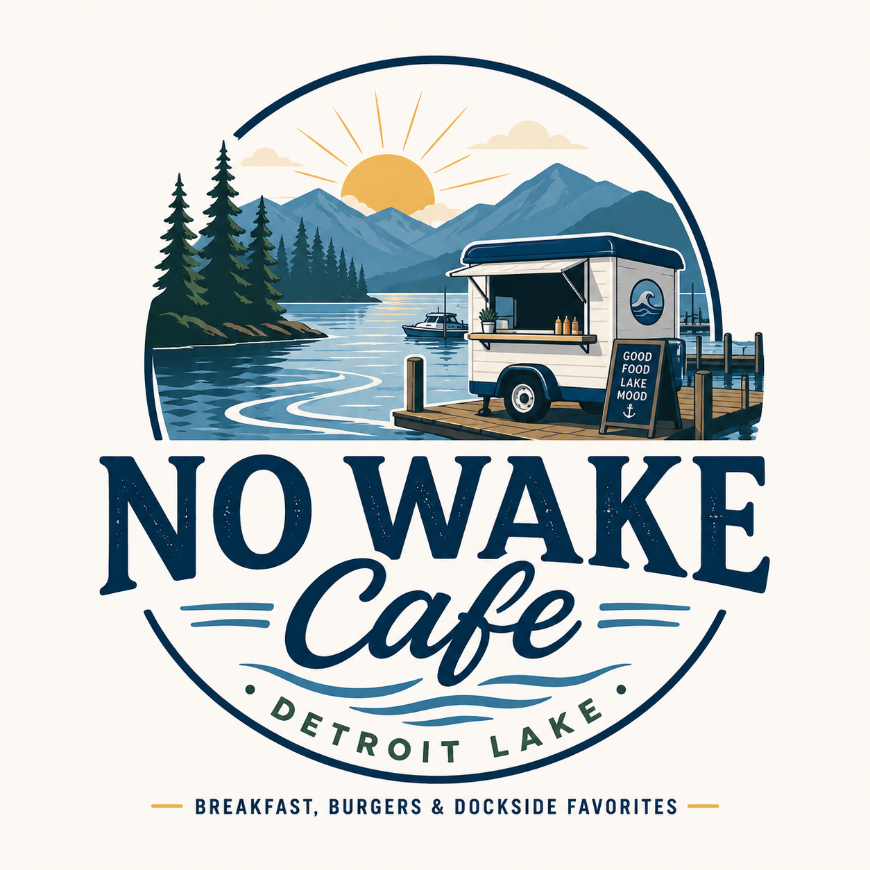 No Wake Cafe Detroit Lake